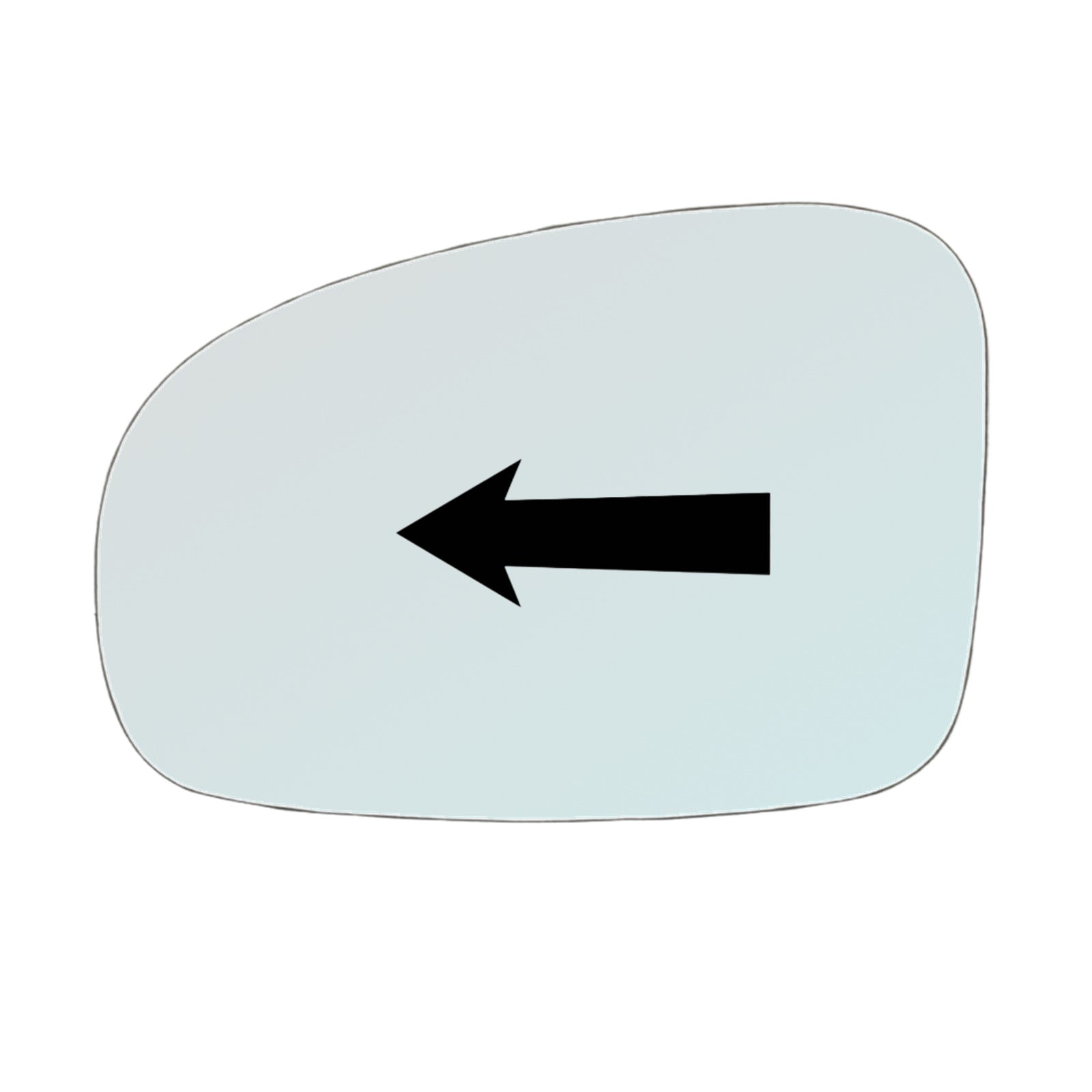 Vetro Specchio Retrovisore Lato SX Per Toyota VERSO S (P12) dal 2010-2016