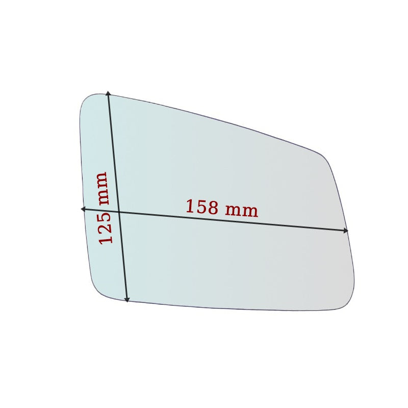 Specchio ASFERICO Lato DX Per Mercedes Classe Classe C (W204) dal 2011-2014