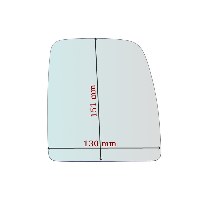Piastra Specchio Retrovisore Lato DX-Passeggero Per Fiat Scudo II dal 2007>