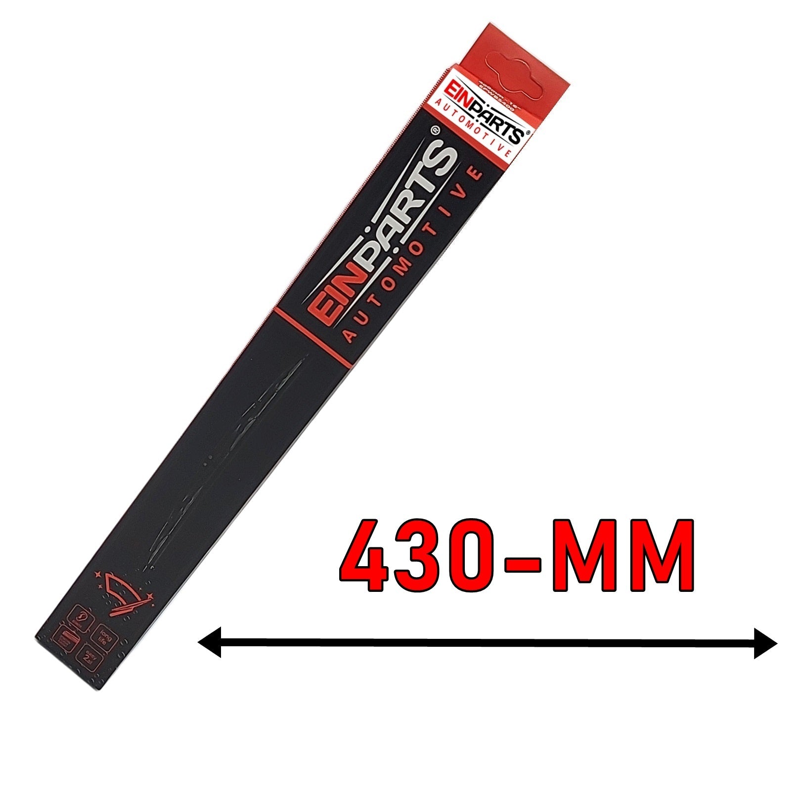 Spazzola Tergicristallo (ATTACCO CLASSICO) Lato DX-Passeggero - 430 mm BIBA-RICAMBI