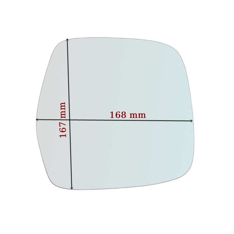 Vetro Retrovisore Lato SX-Guidatore Per Toyota Land Cruiser 100 (J1) dal 1998-2008