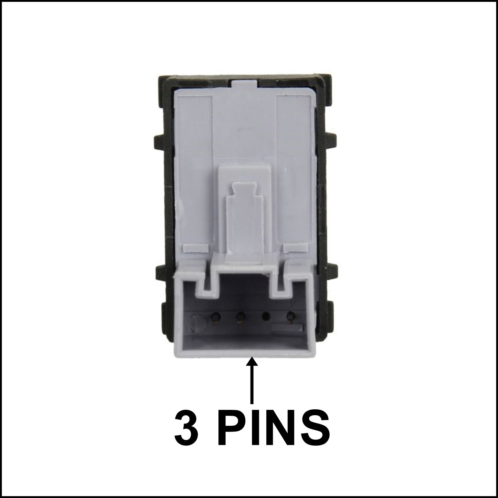 Interruttore Alzacristallo Porta Anteriore Dx-Passeggero / Posteriore Destra - Sinistra (3 PINS) BIBA-RICAMBI
