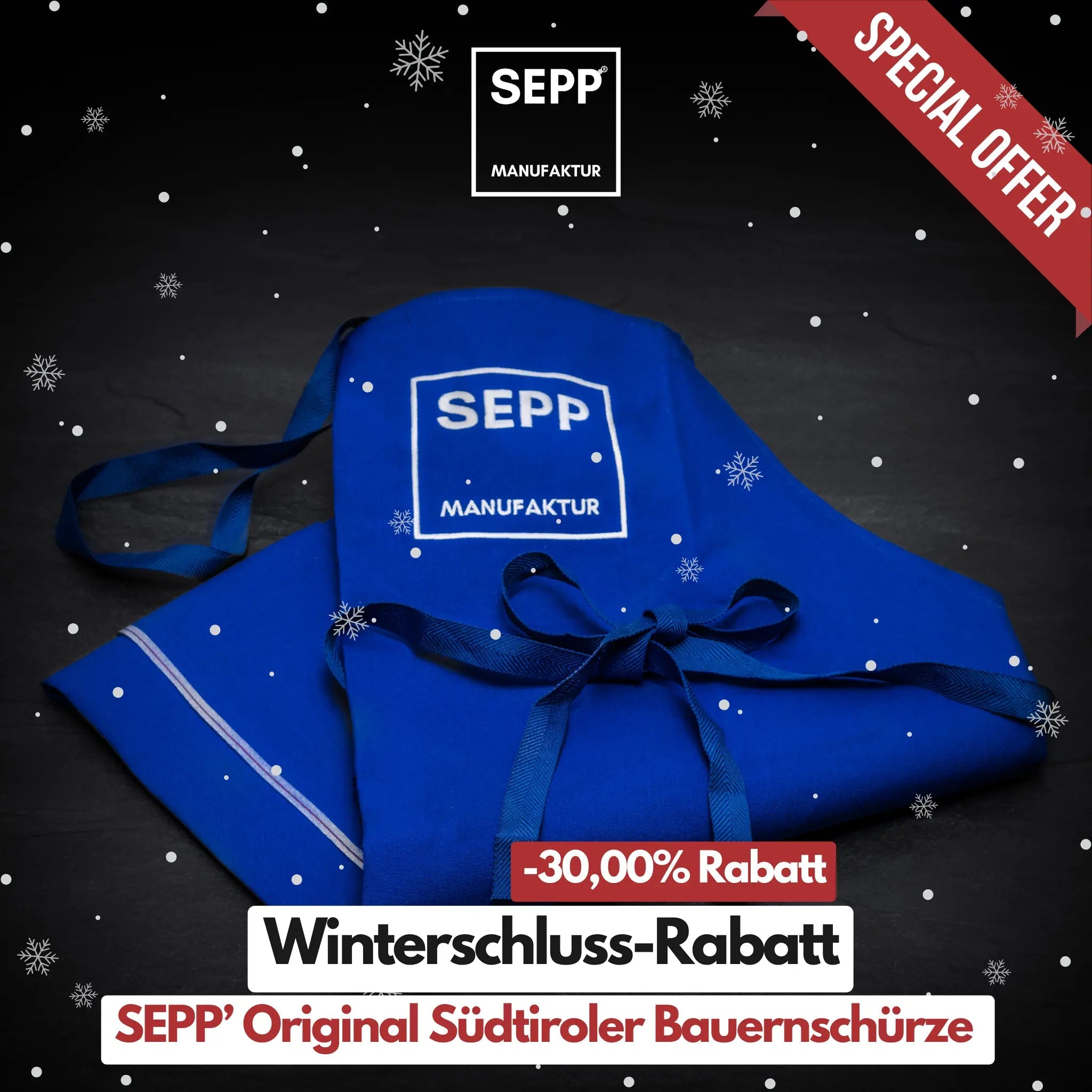 SEPP' Original Südtiroler Bauern-Schürze - BIBA-RICAMBI