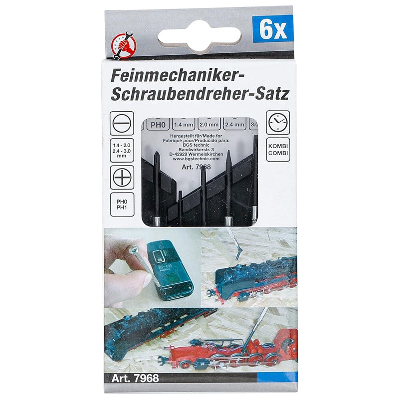 Cacciaviti di precisione 6 pezzi bgs germany BGS GERMANY