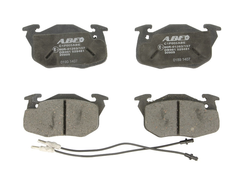 Kit 4 Pastiglie Freno Anteriori Compatibile Per Renault Clio I dal 1990-1998 BIBA-RICAMBI