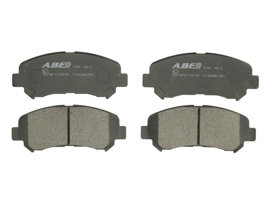Kit 4 Pastiglie Freno Anteriori Compatibile Per Nissan Juke Dal 2013&gt; BIBA-RICAMBI