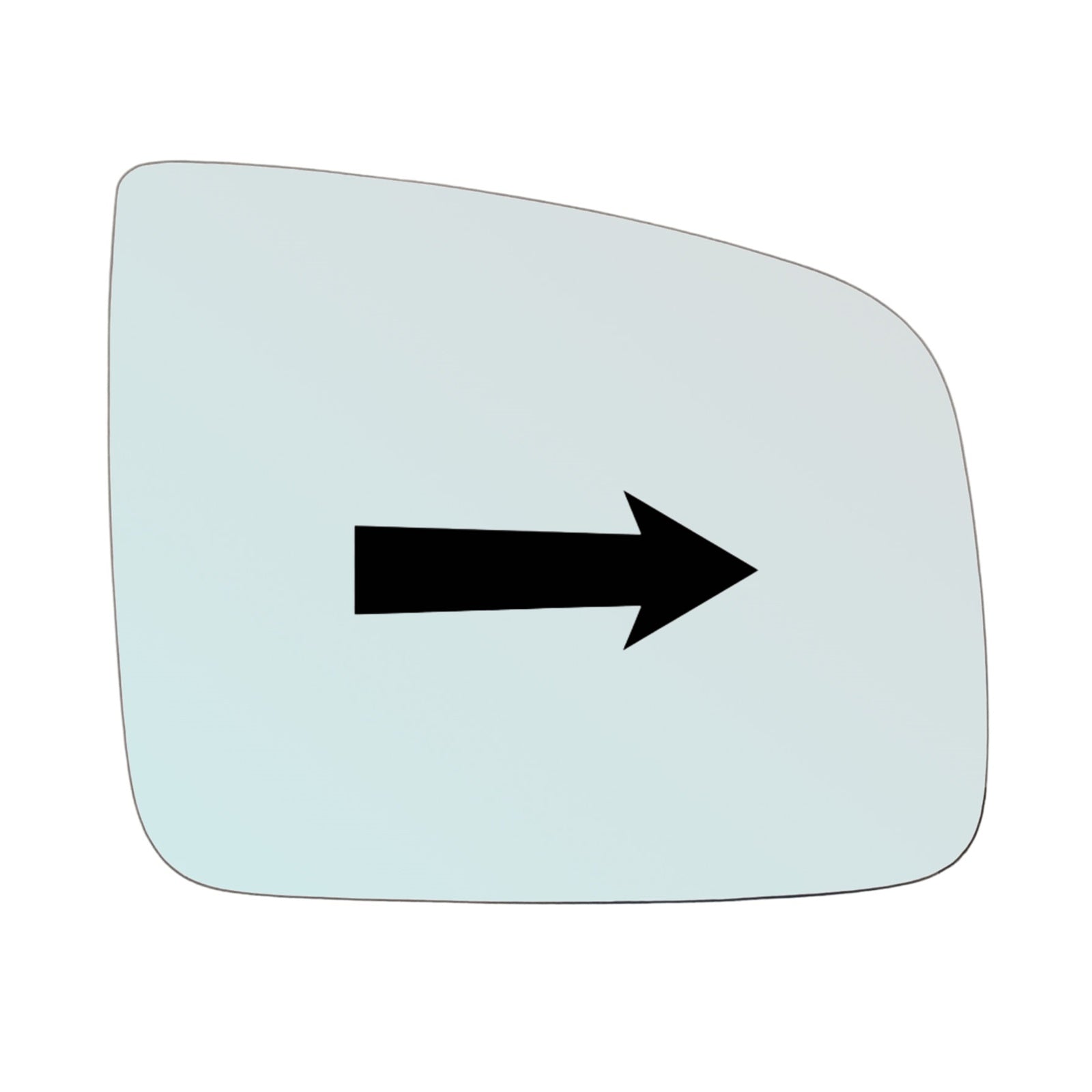 Vetro Specchio Asferico Lato DX-Passeggero Per Mercedes Vito II (W639) solo 2010-2014