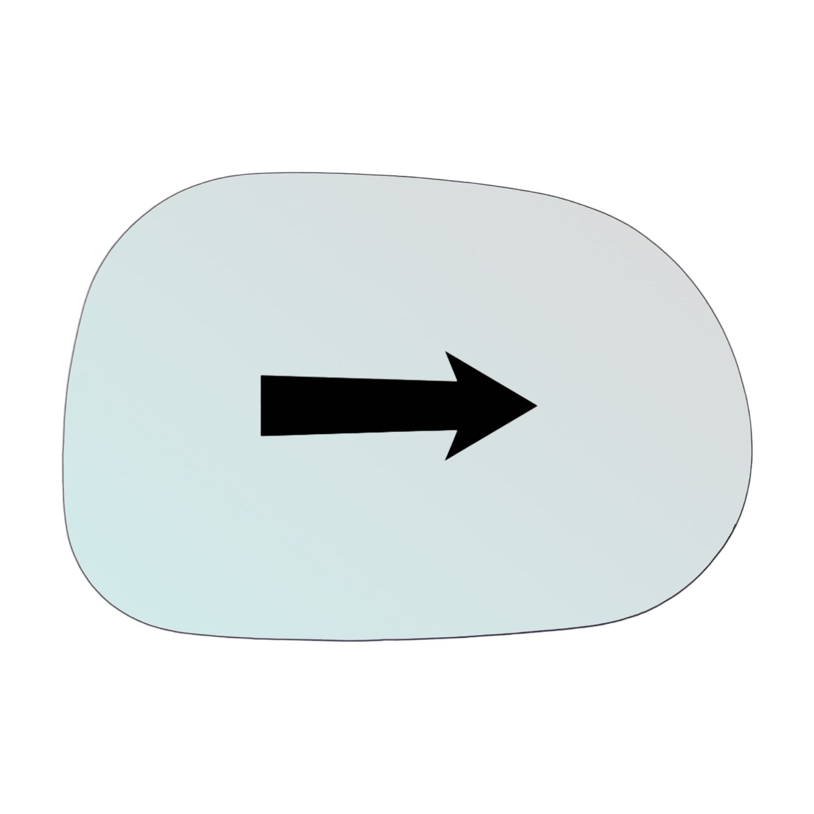 Vetro Specchio Lato DX-Passeggero Per Mercedes ML (W163) solo 1997-2005