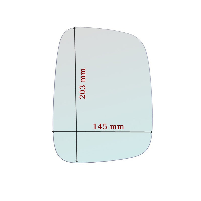 Vetro Specchio Retrovisore Lato DX-Passeggero Per VW Caddy III (2K) dal 2004>