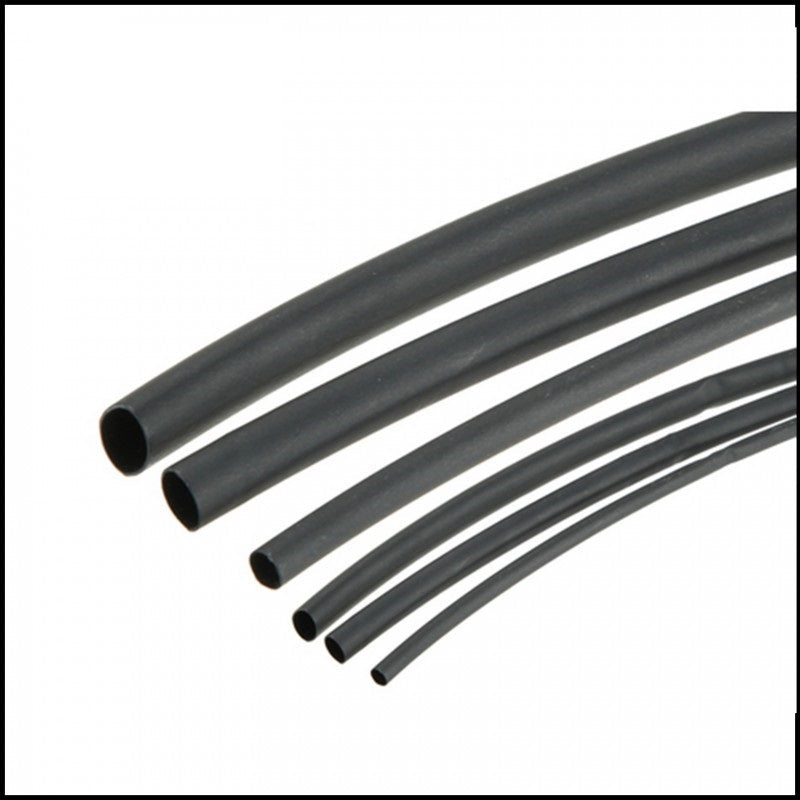 20 X Guaine termorestringenti nere Ø 6 mm BIBA-RICAMBI