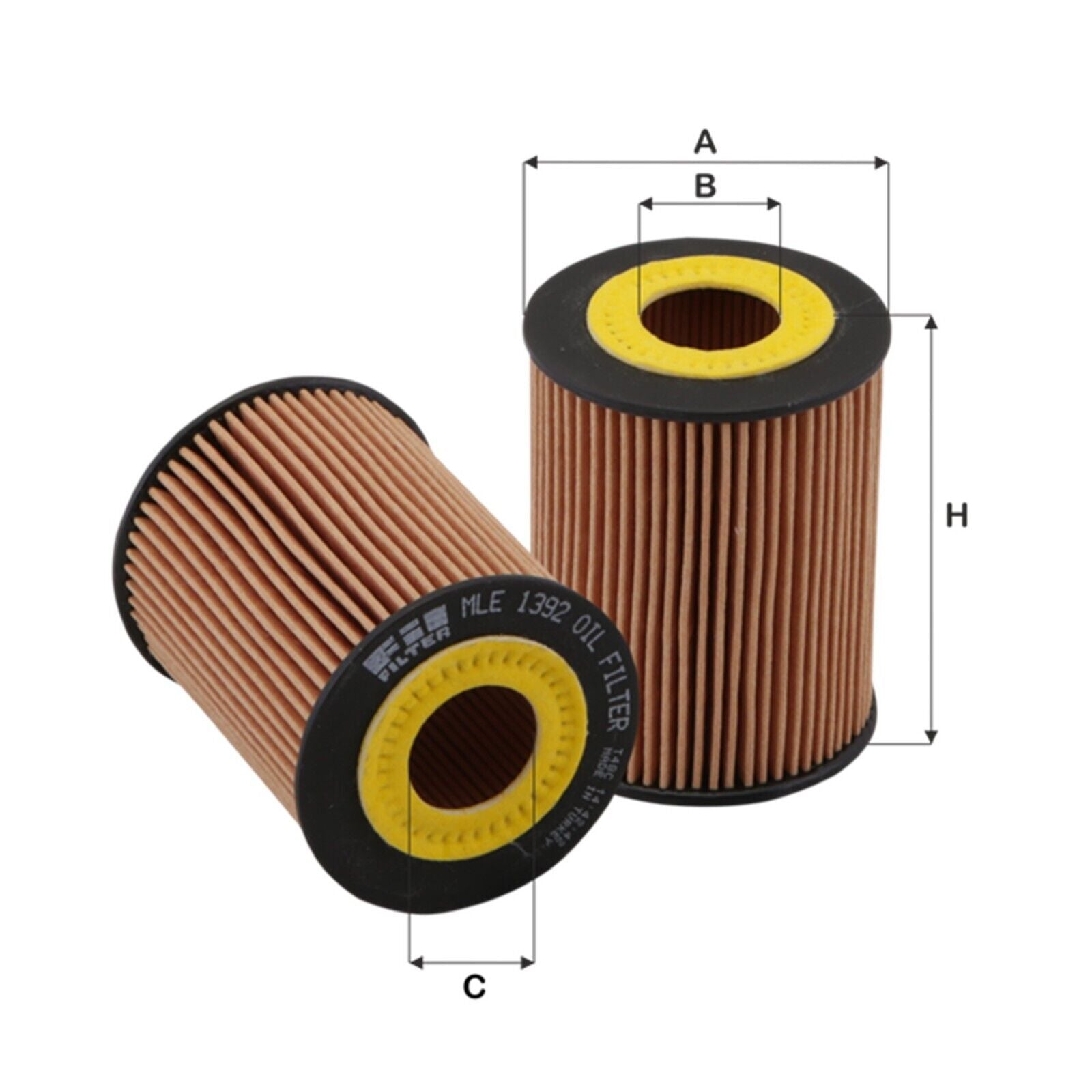 Filtro Olio Motore Adattabile Per Honda Civic |Opel Astra Combo Corsa Meriva BIBA-RICAMBI