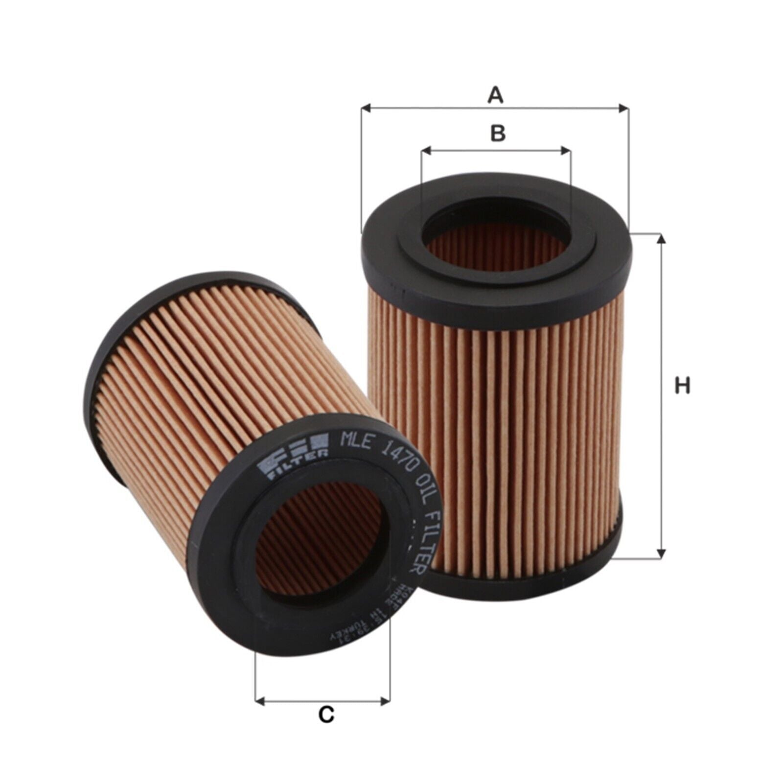 Filtro Olio Motore Adattabile Per Hyundai Accent Getz Matrix BIBA-RICAMBI