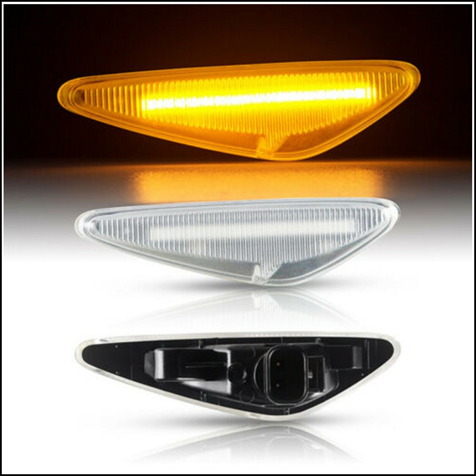 Indicatori Frecce Laterali a led Per Fiat Spider 124 dal 2016> art.71808 BIBA-RICAMBI