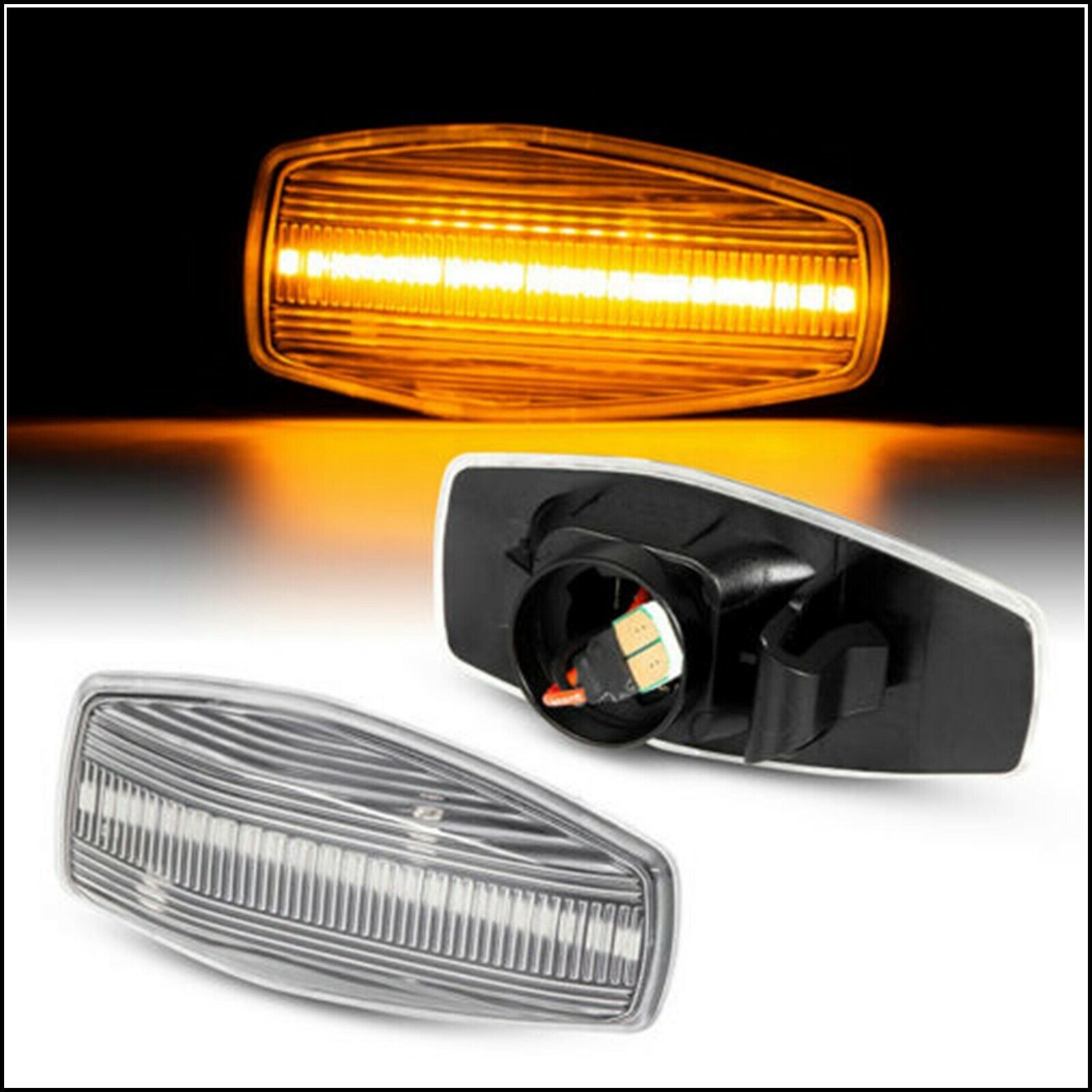 Indicatori Frecce Laterali a led Per Hyundai Tucson (JM) 2004>2010 art.71708 BIBA-RICAMBI