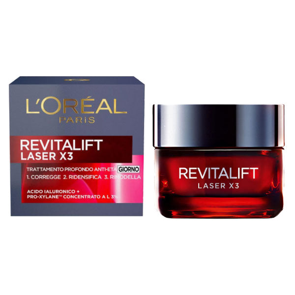 L'OREAL REVITALIFT LASER X3 CREMA ANTI-ETA' GIORNO 50 ML - BIBA-RICAMBI