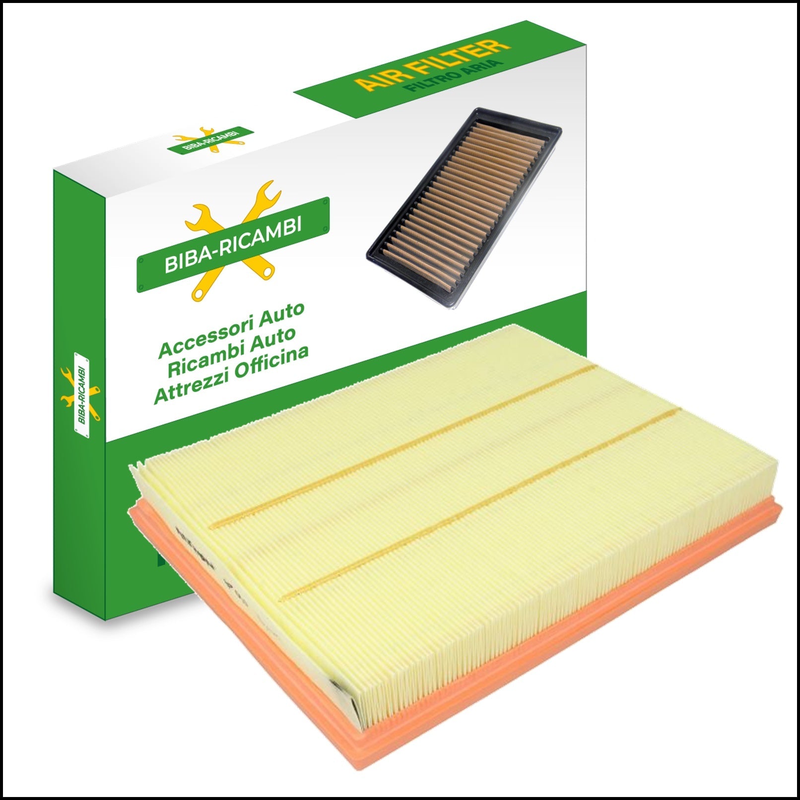 Filtro Aria Motore Adattabile Opel Corsa B 1.4 Benzina 40/44/60/63/66/67kw dal 1993> BIBA-RICAMBI