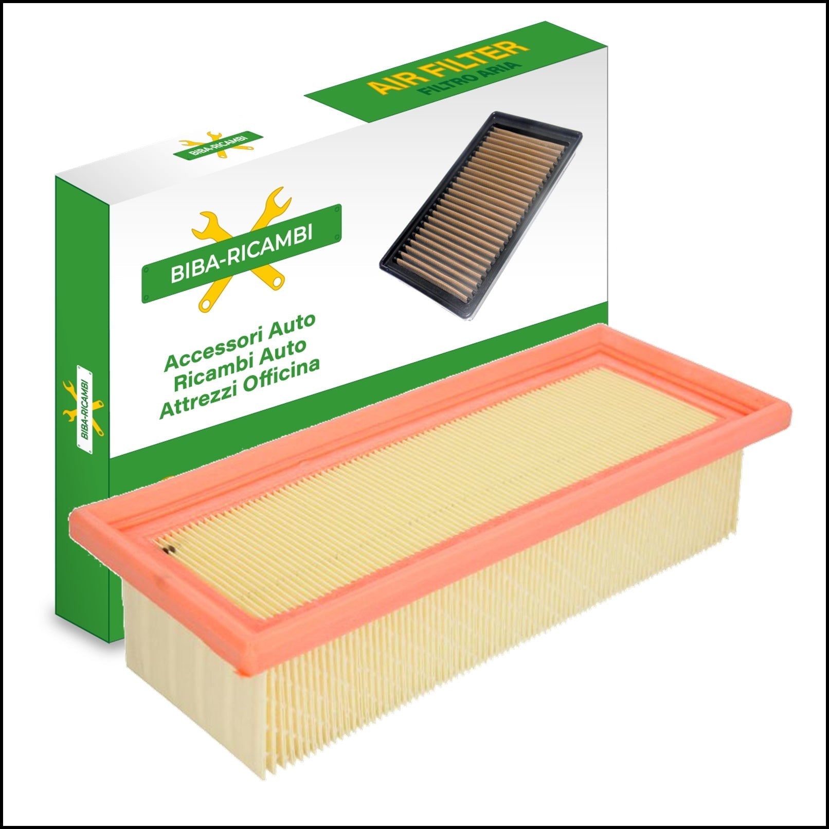 Filtro Aria Motore Adattabile Lancia Y (840) 1.4 Benzina 55/59kw dal 1996> BIBA-RICAMBI