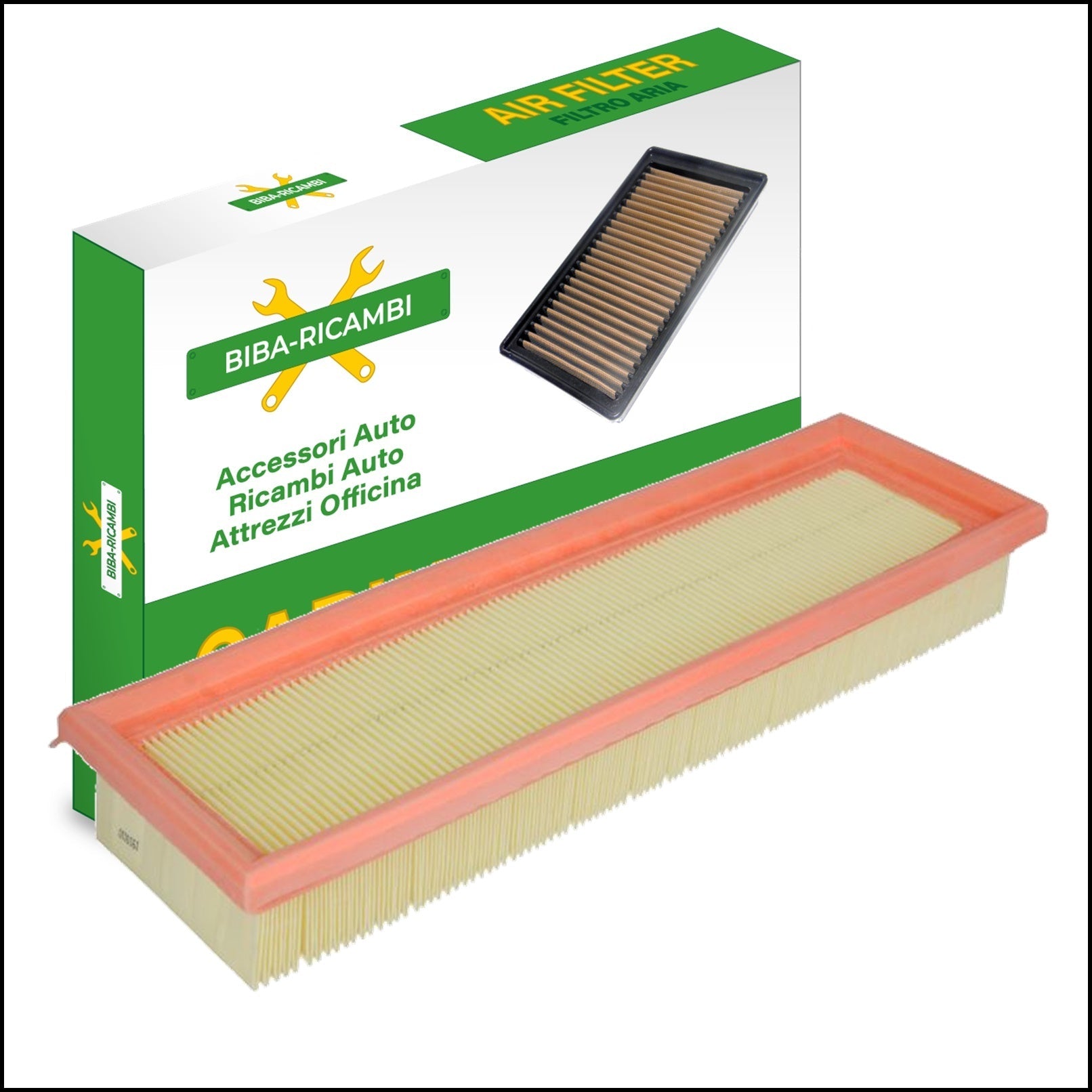 Filtro Aria Motore Adattabile Renault Rapid 1.2 Benzina 40kw/54cv dal 1991> BIBA-RICAMBI