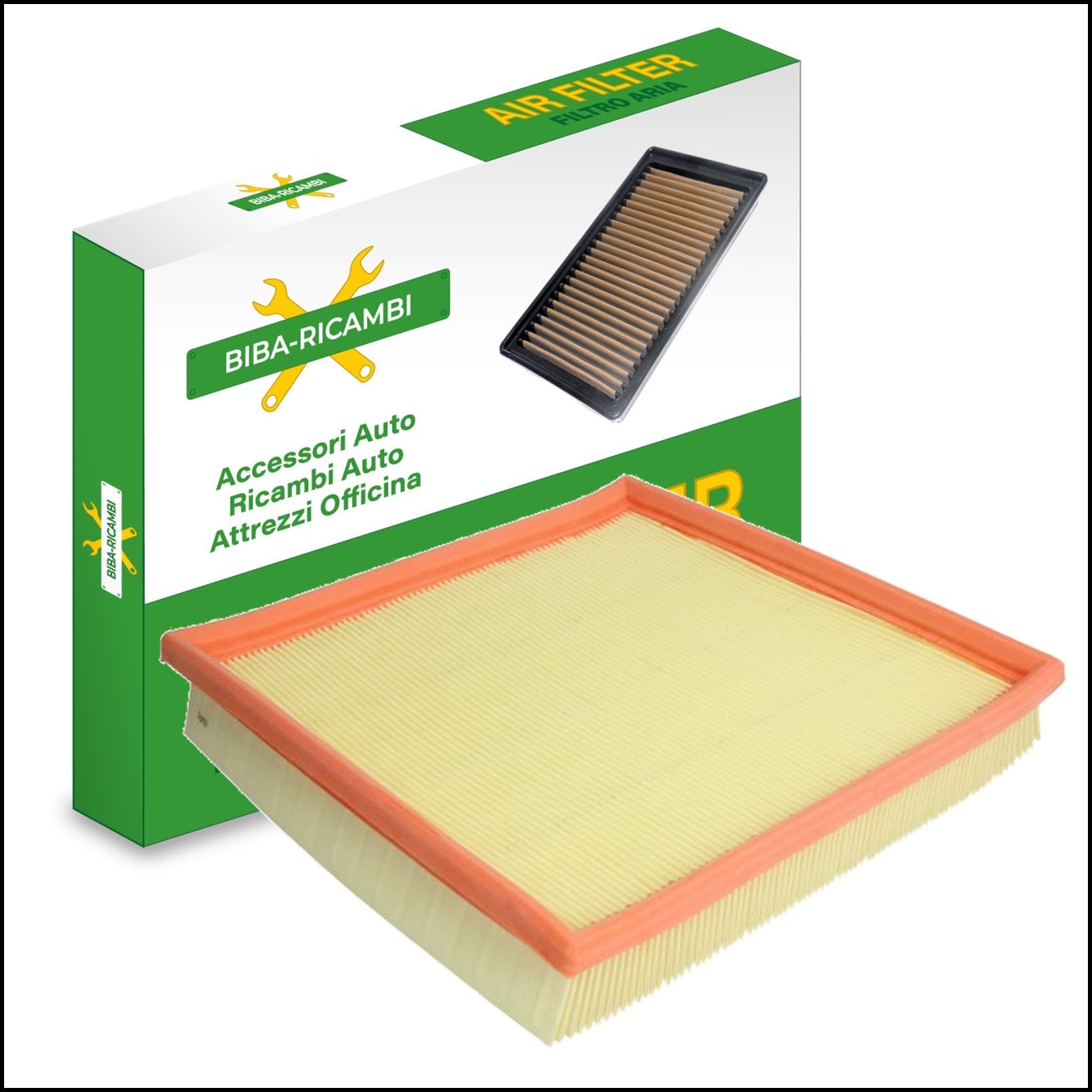 Filtro Aria Motore Adattabile Bmw Serie 3 (E36) 318i 85/103kw dal 1993> BIBA-RICAMBI