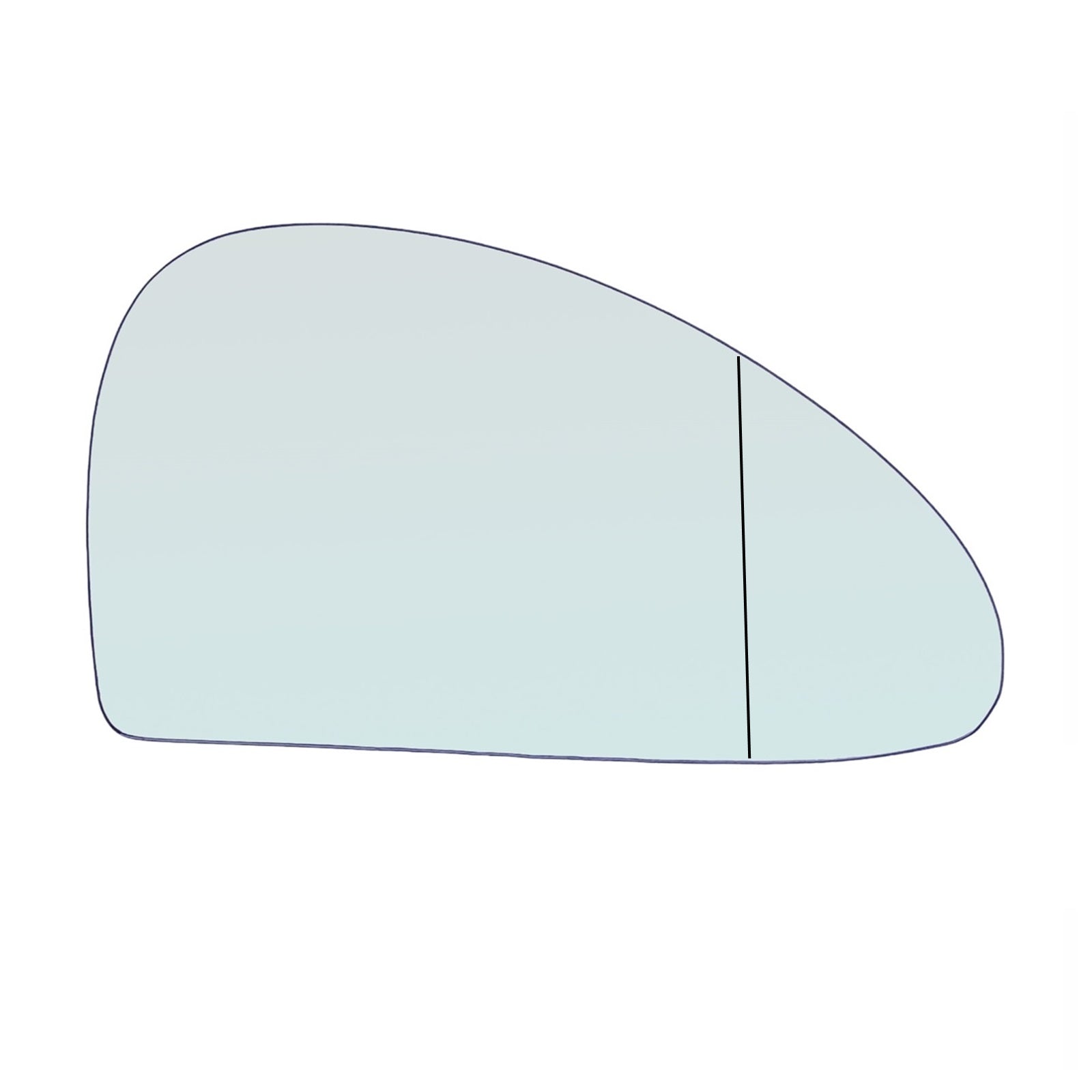 Vetro Specchio ASFERICO Lato DX-Passeggero Per Ford Cougar (EC) dal 1998-2001 - BIBA-RICAMBI