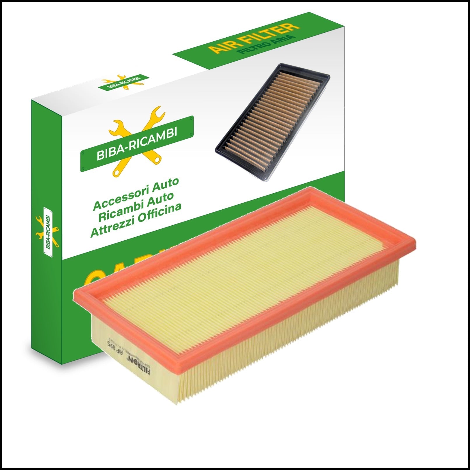 FILTRO ARIA MOTORE MISURE 262x126x48 | art.6271 BIBA-RICAMBI