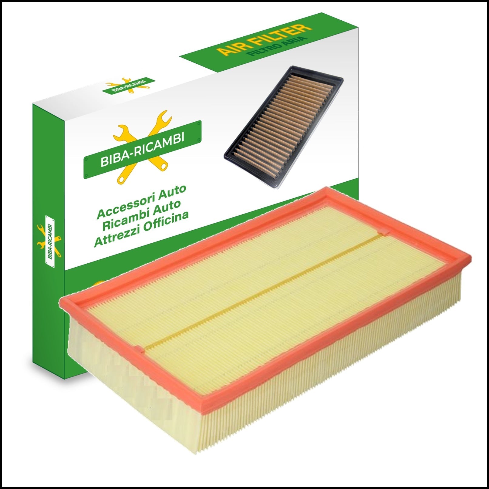 FILTRO ARIA MOTORE MISURE 335x190x57 | art.6297 BIBA-RICAMBI