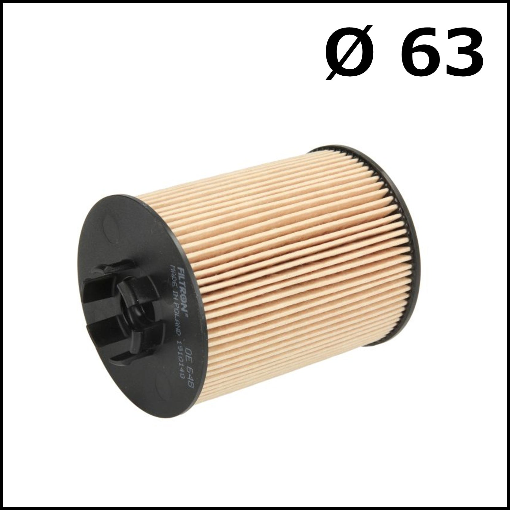 A. Filtro Cartuccia Olio Motore Diametro Esterno Ø 63 art.7232 BIBA-RICAMBI