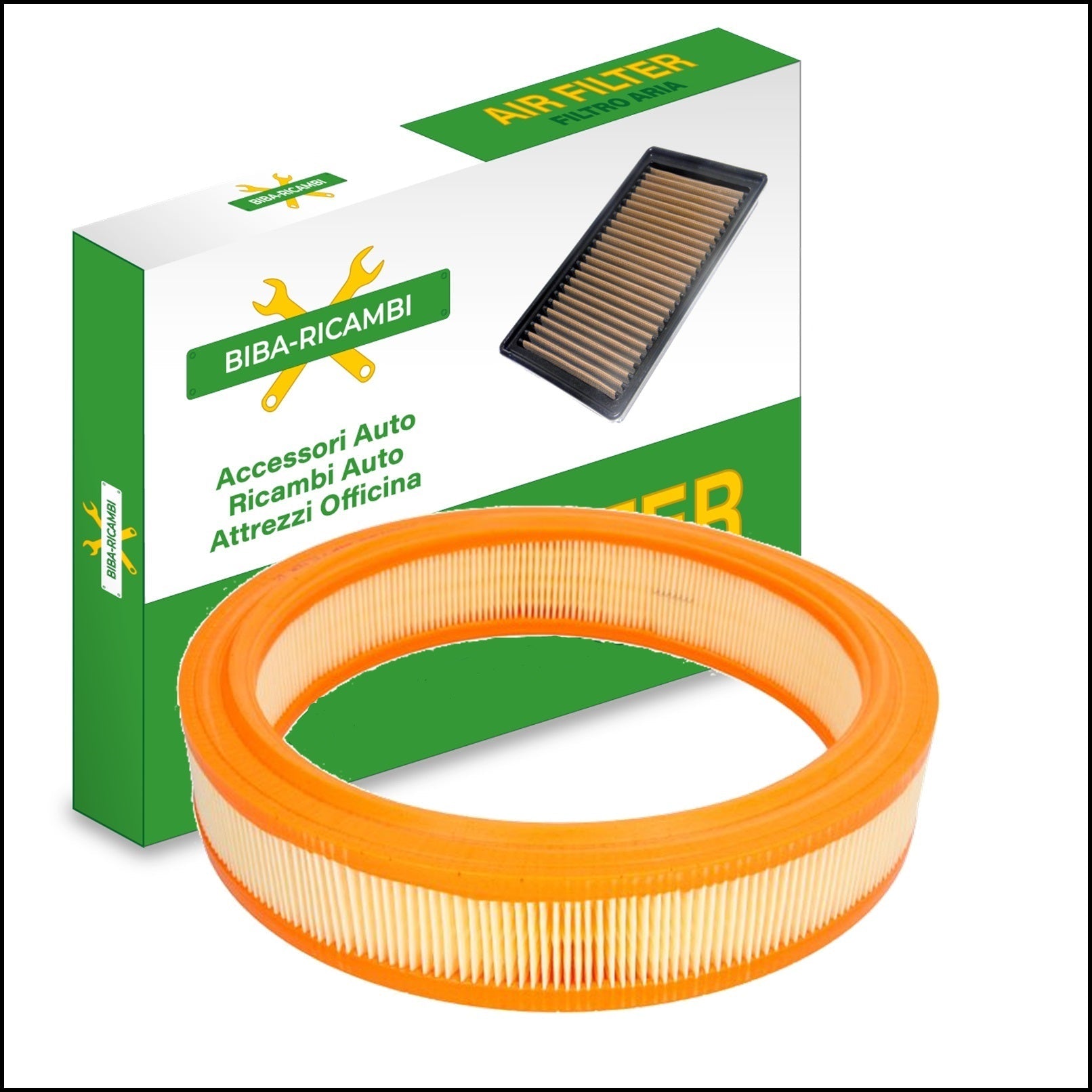 Filtro Aria Motore Adattabile Seat Ibiza II 1.4 Benzina 44kw/60cv dal 1993> BIBA-RICAMBI