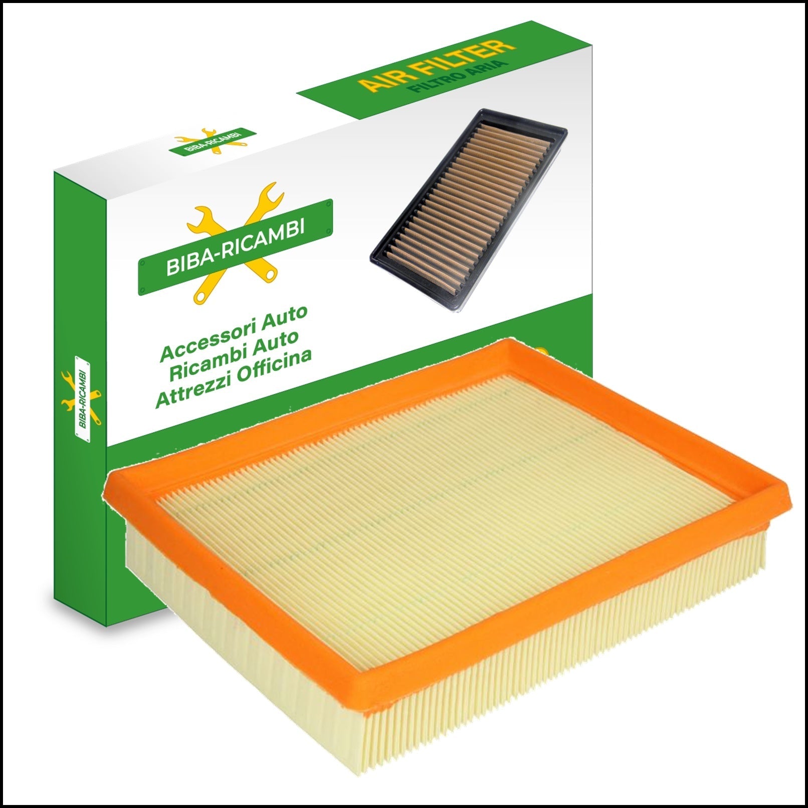 FILTRO ARIA MOTORE MISURE 206x170x42 | art.6539 BIBA-RICAMBI
