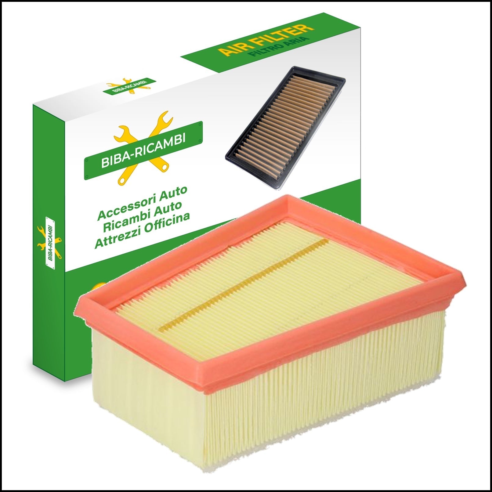 Filtro Aria Motore Adattabile Renault Laguna I 1.6 Benzina 79kw/107cv dal 2001> BIBA-RICAMBI