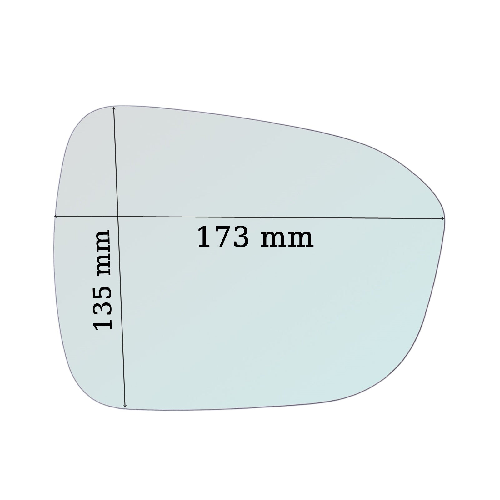 Vetro Specchio Retrovisore Lato SX-Guidatore Per Nissan JUKE II (F16) dal 2019>