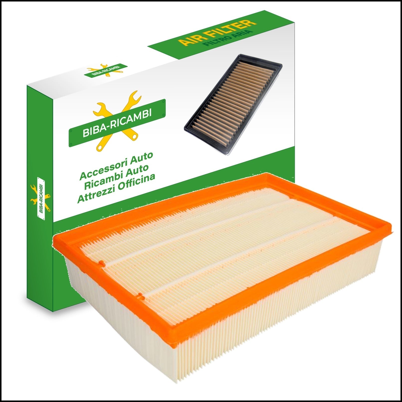 FILTRO ARIA MOTORE MISURE 279x180x49 | art.6675 BIBA-RICAMBI