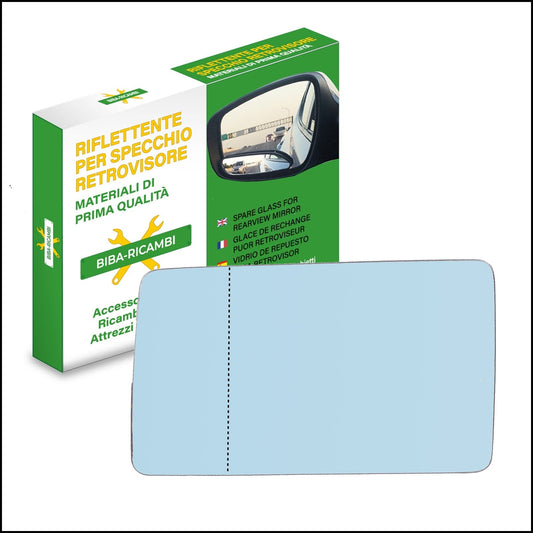 Vetro Specchio Retrovisore Asferico Lato SX Compatibile Per M.B Serie 124 (W124) 1984-1993 BIBA-RICAMBI