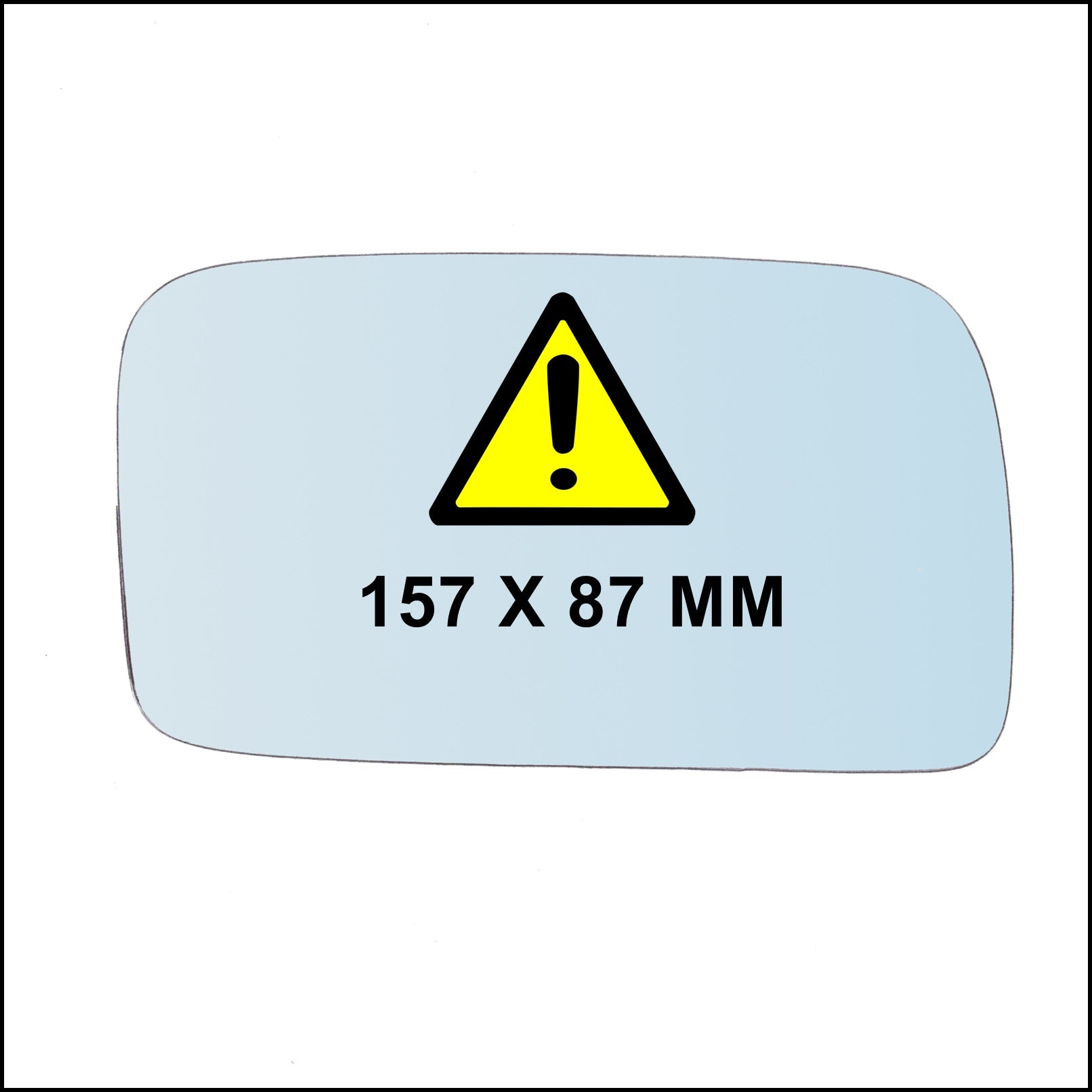 Vetro Specchio Retrovisore Lato DX Compatibile Per VW Golf II dal 1983-1992 BIBA-RICAMBI
