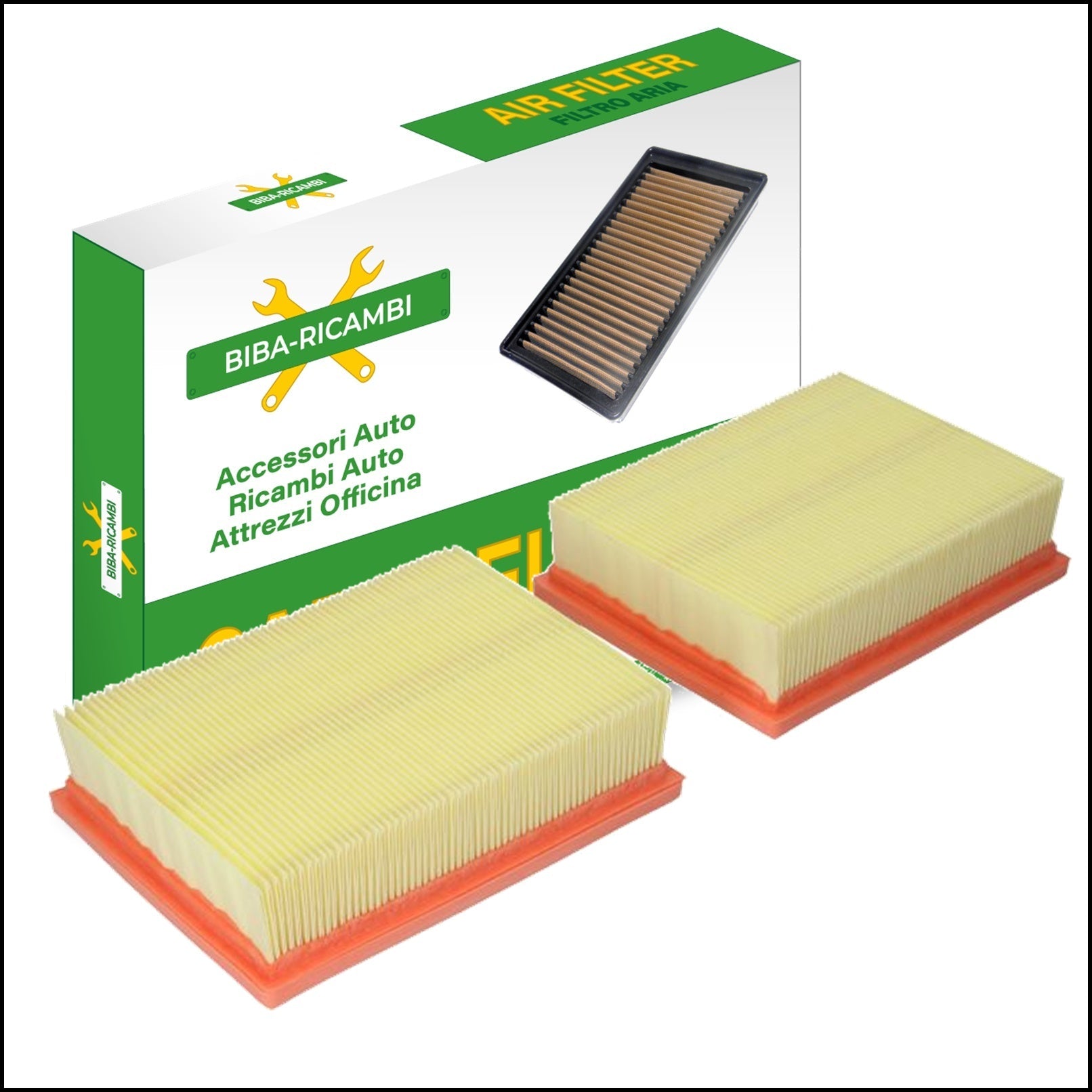 Filtro Aria Motore Adattabile Seat Ibiza II (6K1) 1.000 37/51kw dal 1999-2002 BIBA-RICAMBI