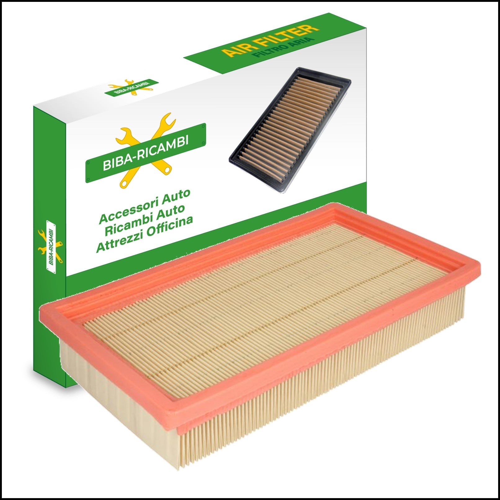 FILTRO ARIA MOTORE MISURE 280x158x49 | art.6770 BIBA-RICAMBI