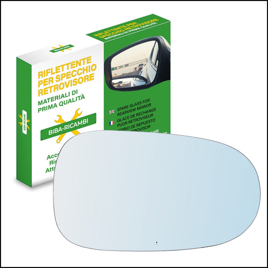 Vetro Specchio Retrovisore Lato DX Compatibile Per Nissan Primera (P10) dal 1990-1996 BIBA-RICAMBI