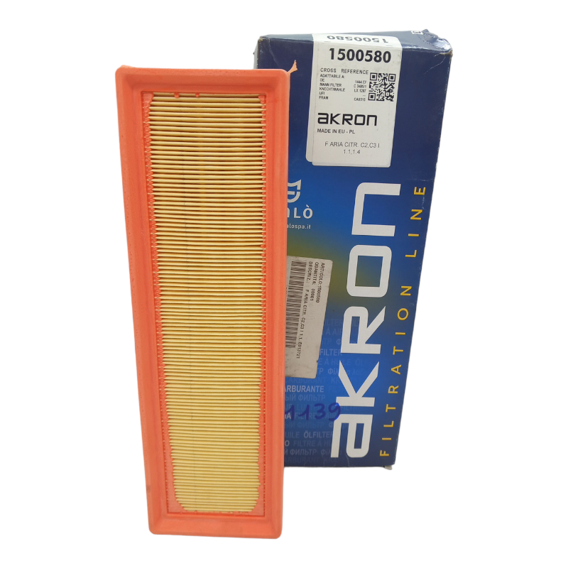 Filtro Aria Motore Akron Codice.1500580 BIBA-RICAMBI