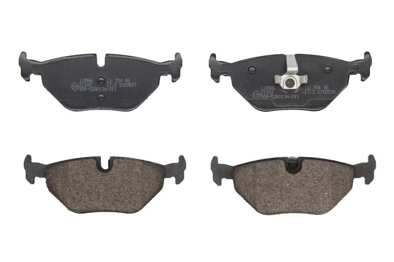 Kit 4 Pastiglie Freno Posteriori Compatibile Per BMW Serie-3 (E36) dal 1998-2007 BIBA-RICAMBI