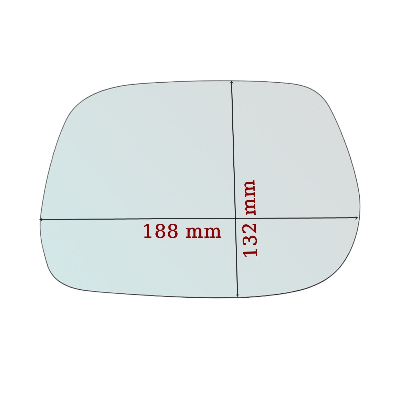 Vetro Specchio Retrovisore SX-Guidatore Per Daihatsu Materia (M4) dal 2006>