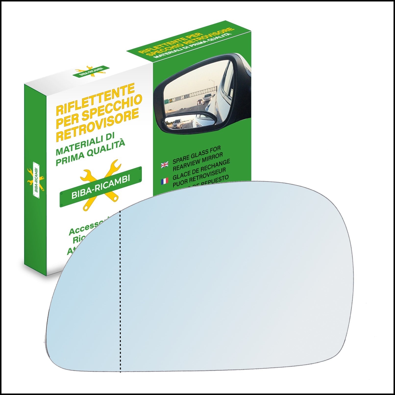 Vetro Specchio Retrovisore Lato Asferico SX Compatibile Per Hyundai Accent solo dal 2003-2005 BIBA-RICAMBI