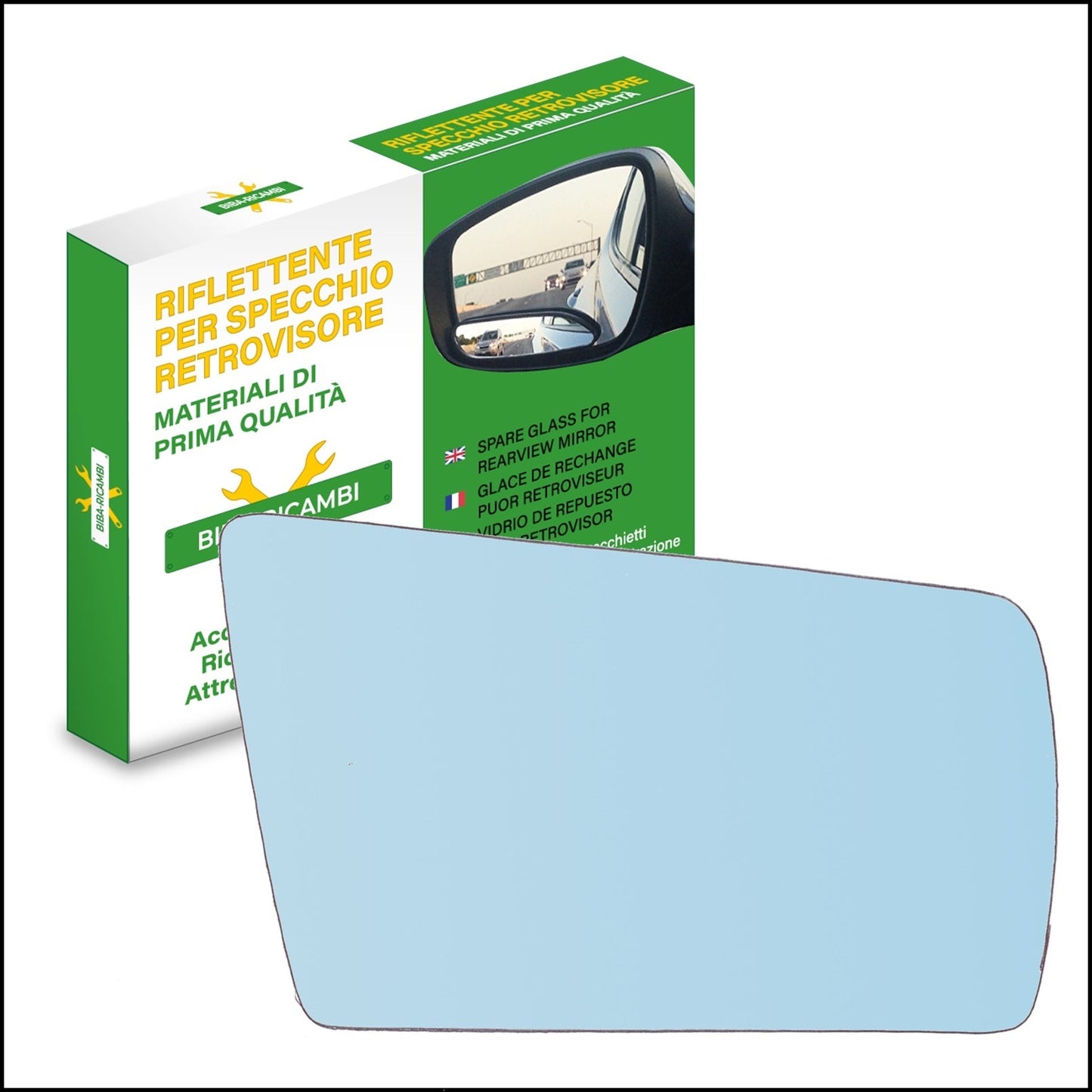 Vetro Specchio Retrovisore Lato DX Compatibile Per MB Classe C (W202) dal 1993-2000 BIBA-RICAMBI