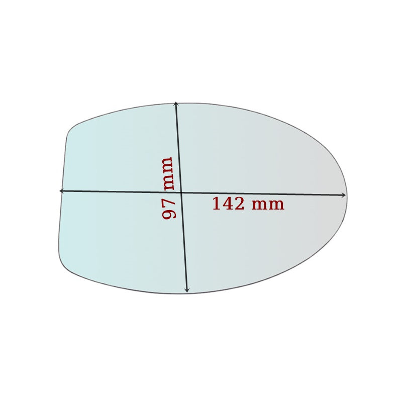 Vetro Specchio Lato DX Per MicroCar CHATENET CH26 | LIGIER JS50 | LIGIER JS56