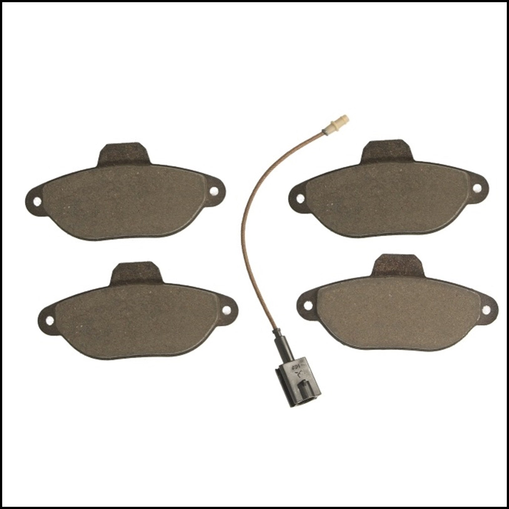 Kit 4 Pastiglie Freno Anteriori Compatibile Per Fiat Seicento (187) dal 1997-2010 BIBA-RICAMBI