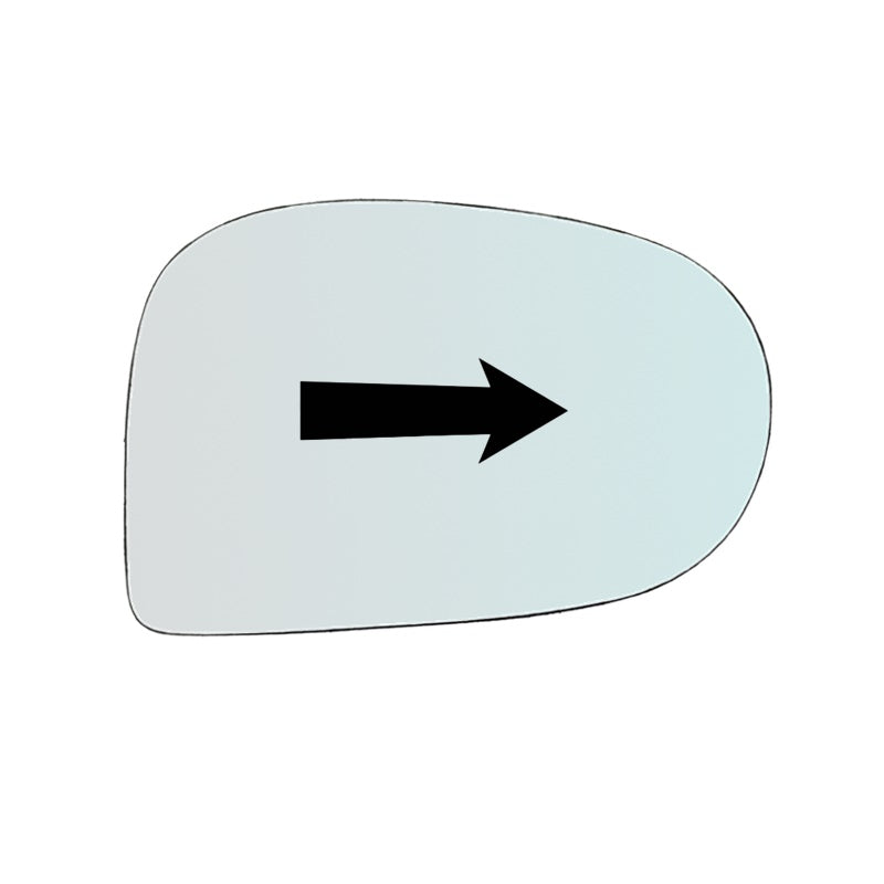 Vetro Retrovisore Asferico Lato DX Per Subaru Vivio dal 1992-1998