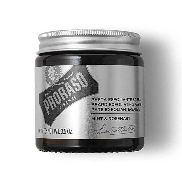 PRORASO PASTA ESFOLIANTE BARBA MINT & ROSEMARY 100 ML - BIBA-RICAMBI