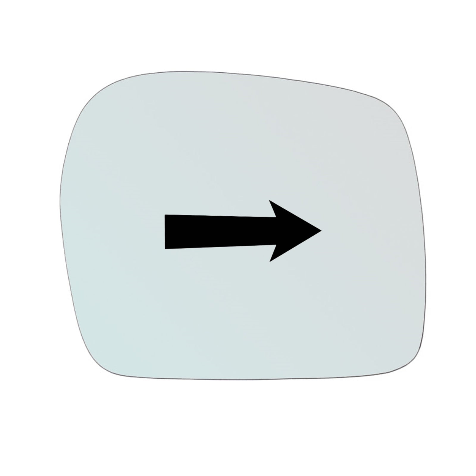 Vetro Specchio Retrovisore Lato DX-Passeggero Per Toyota Hilux 1998-2005