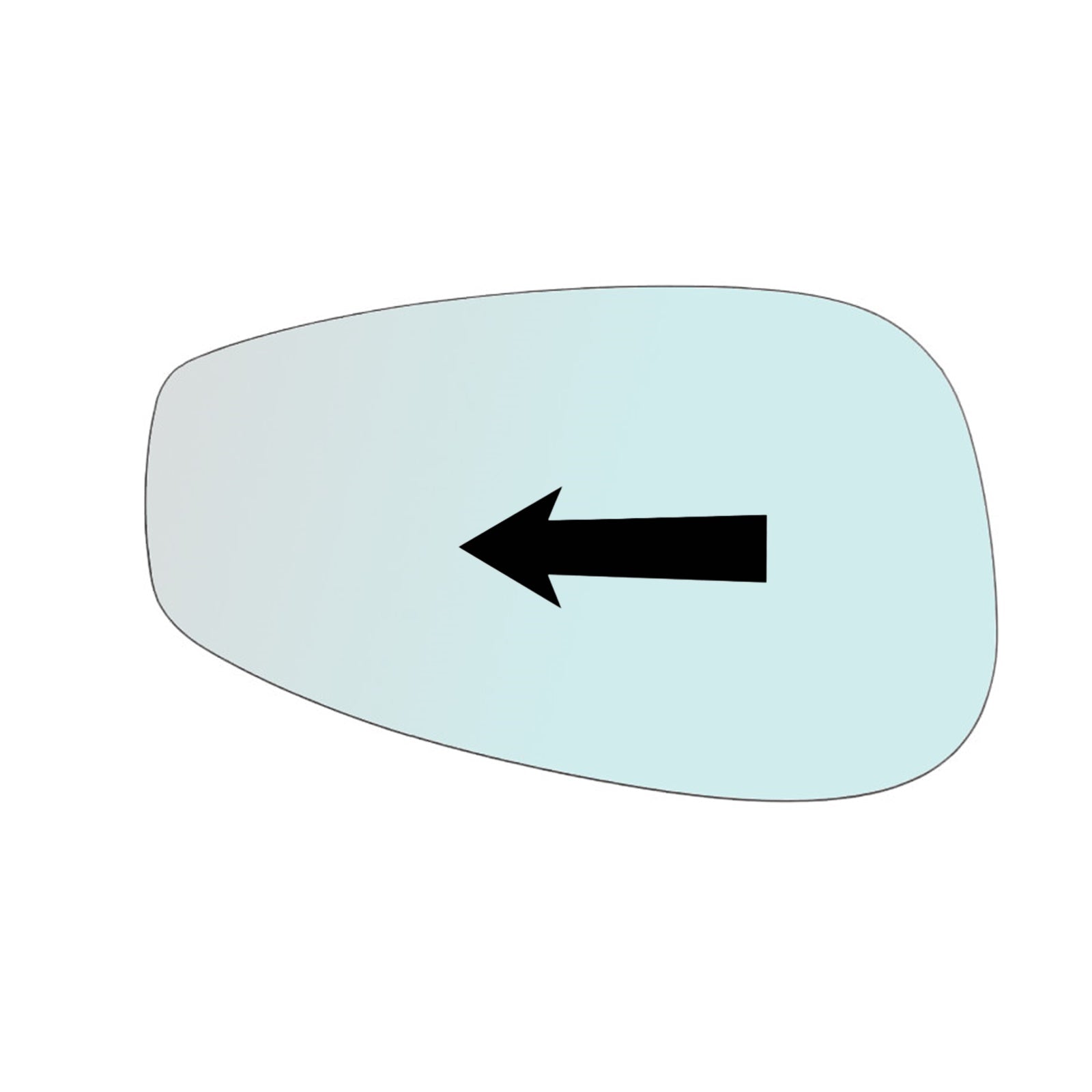 Vetro Specchio Retrovisore BLUE Lato SX Per Ferrari F8 Tributo dal 2018>