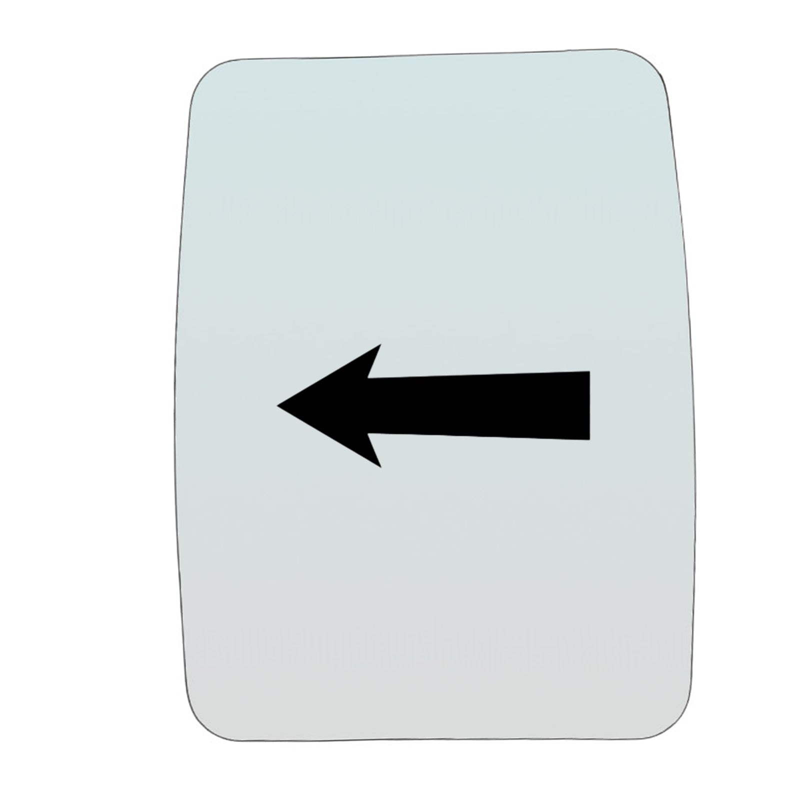 Vetro Specchietto Esterno Universale Lato SX Per Trattori (230x174mm)