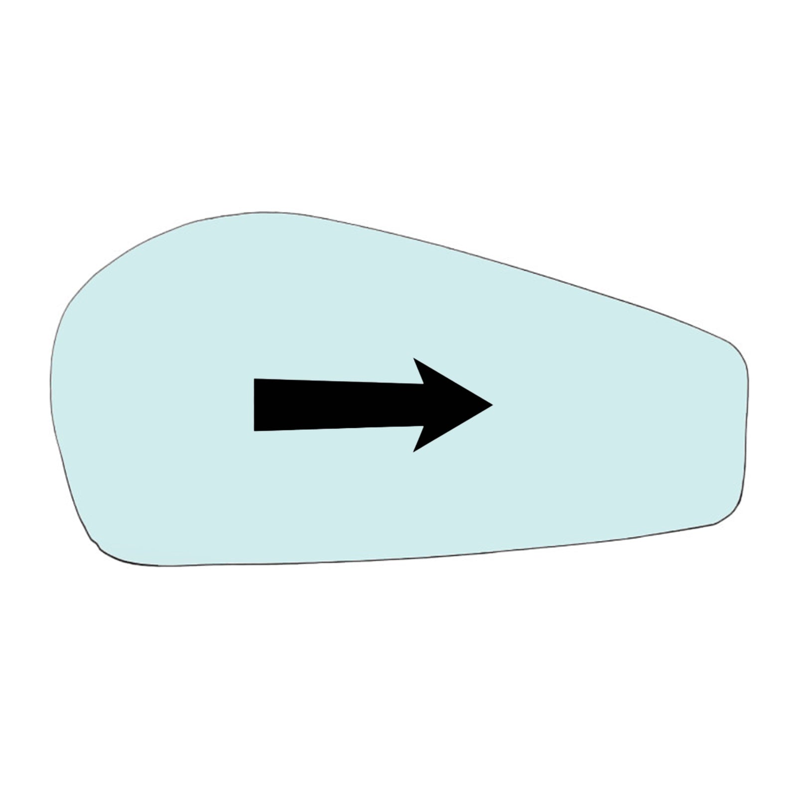 Vetro Specchio Retrovisore Lato DX-Passeggero Ferrari F430 dal 2005>